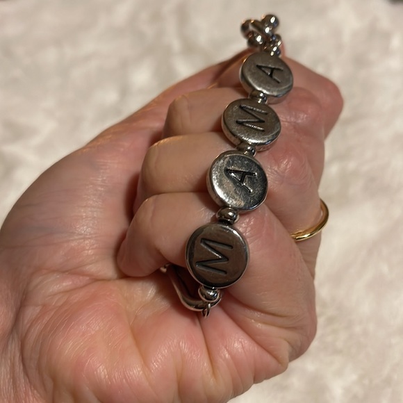 Mama Silver-tone stretch bracelet - Picture 4 of 4